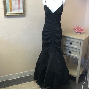 Formal black trumpet dress